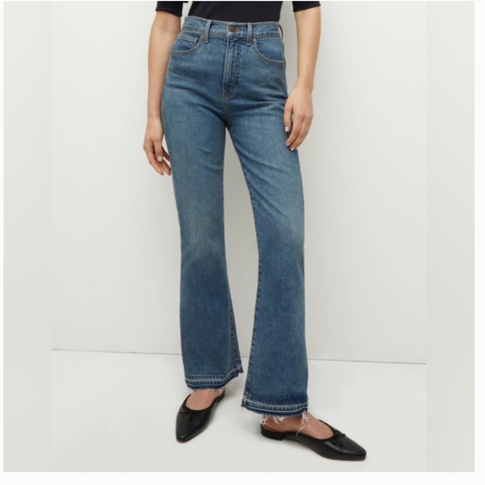 Veronica Beard Carson Ankle Flare Jean Thriller High Rise Size 28